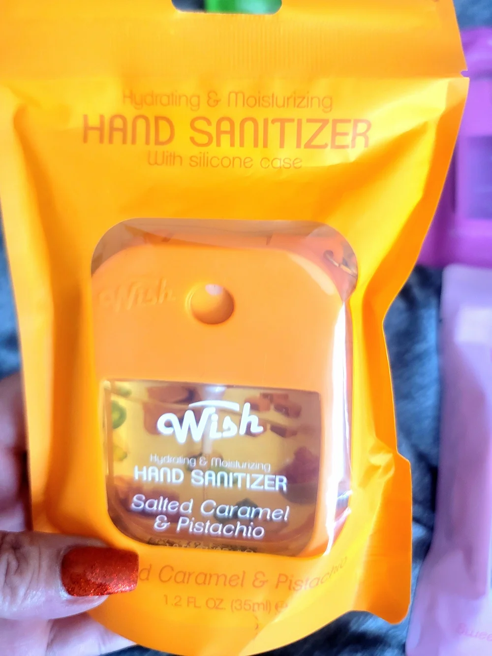 Wish Moisturizing Hand Sanitizer Spray Pack - Green, Pink, Orange, Light Pink